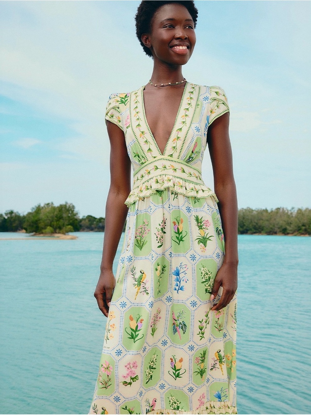 FARM Rio Summer Portrait Dress